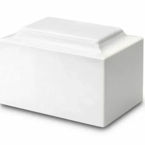 Alpine White Synthetic Marble Urn